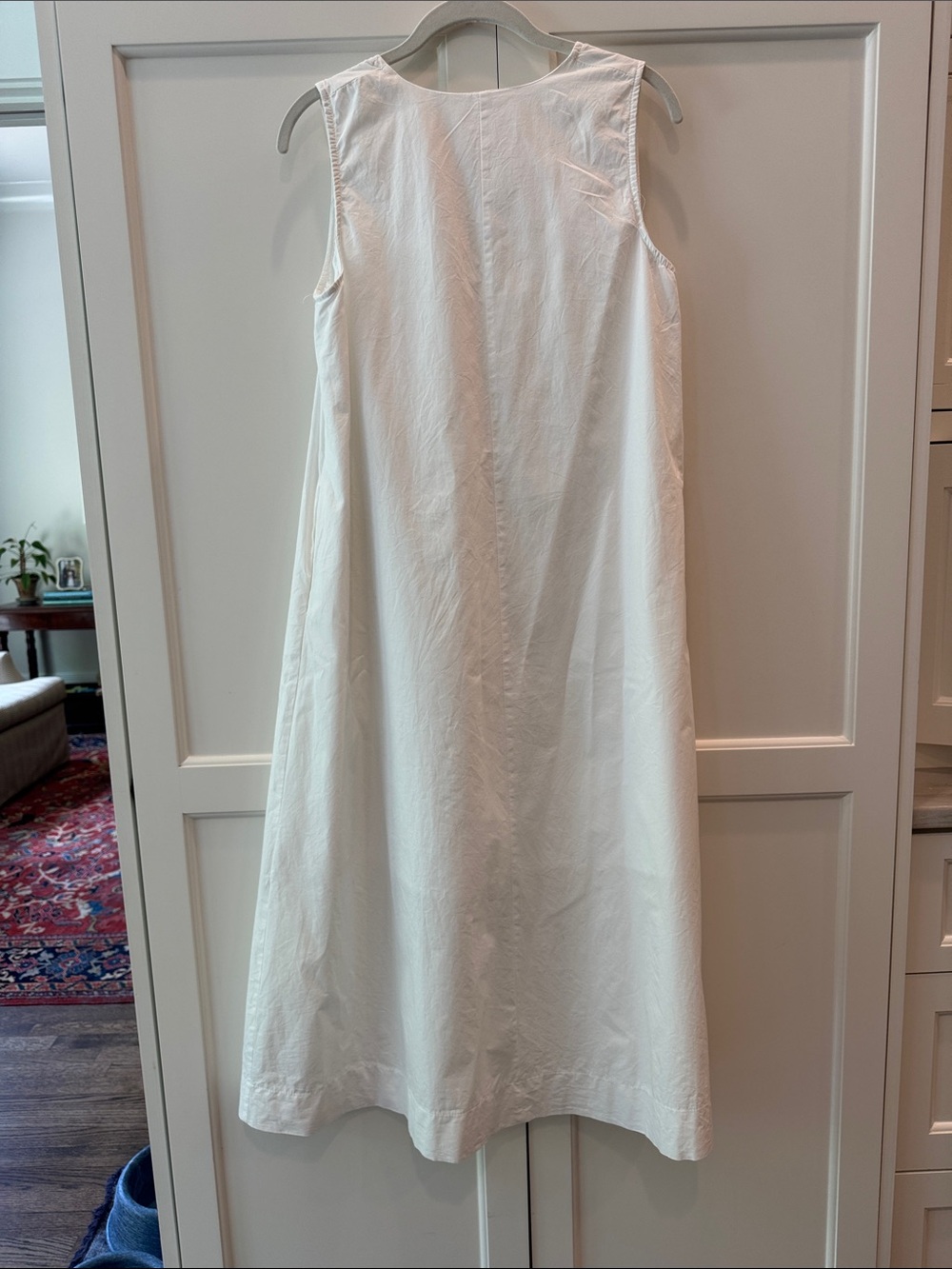 White 100% Cotton maxi dress - Picture 6 of 9